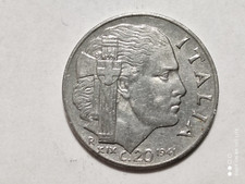 MONETA 20 CENTESIMI REGNO D'ITALIA 1941 VITT. EM. III RE E IMP. MAGNETICA