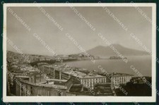 Napoli Città Veduta Generale Vesuvio Foto cartolina MX7916
