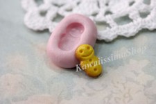 stampo in gomma siliconica per fimo cernit pan di zenzero 1.1 X1.8cm