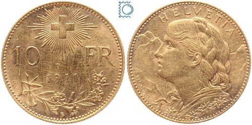 Svizzera franchi 1911 - 10,