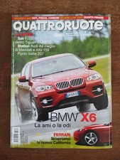 2008 06 QUATTRORUOTE GIUGNO 2008 N.632 ANNO 53° BMW X6 SUV KUGA STATION AUDI A4