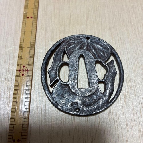 Japanese tsuba iron antique - japanese,