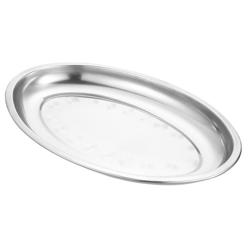 Vassoio ovale acciaio inox - acciaio,
