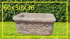 LAVANDINO LAVAMANI LAVABO LAVELLO DA GIARDINO VASCA RUSTICO INTERNO NO PIETRA