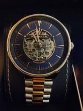 Maserati – Orologio Uomo Automatico, Acciaio Bicolor, Quadrante Blu(R8823146001)