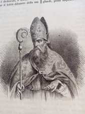 Vescovi di Napoli ,incisione