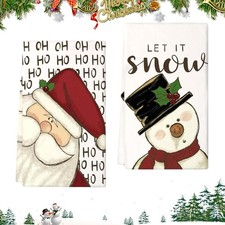 ATSGJLZN Strofinaccio Natale 40x60 cm, 2 Decorazioni Natalizie (v3h)