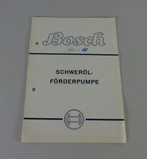 Manuale Bosch Pompa Per Olio