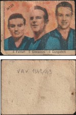 FIGURINA VAV 1948/1949 INTER - FATTORI, GIOVANNINI, CAMPATELLI