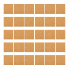  60 Pcs Sughero Adesivo Quadrati Di Per L'artigianato Tappetini Mobili