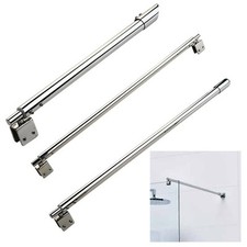 Barra Supporto Schermo Doccia Walk In Acciaio Inox Lunghezza Regolabile 300mm 500mm