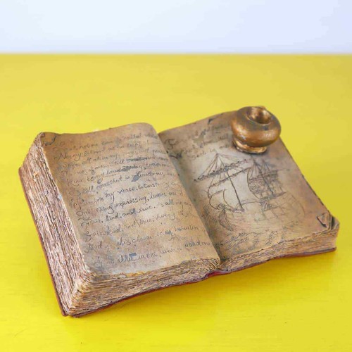 Libro soprammobile ceramica - libro,