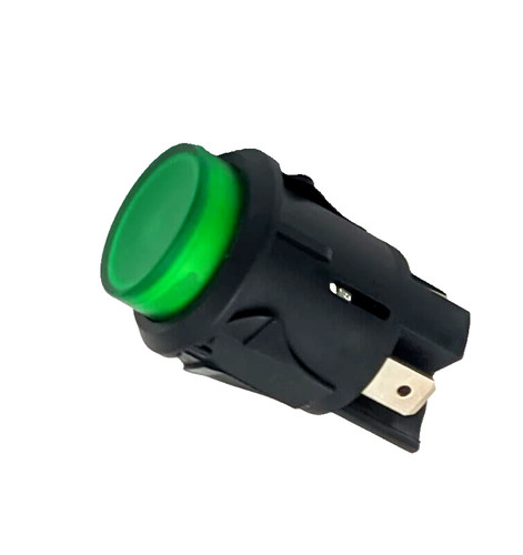 Pulsante energy verde - , per