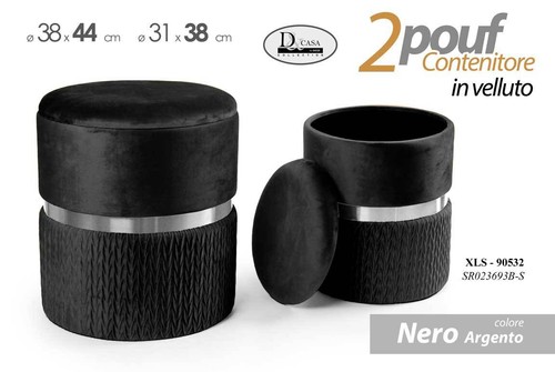 Pouf cilindrico contenitore - 2,