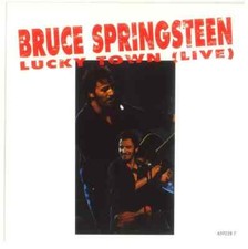 Bruce Springsteen Lucky Town (Live) Vinyl Single 7inch NEAR MINT Columbia