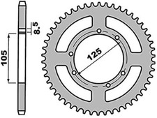 Corona acciaio per HM VENT 50