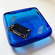 Set vintage UTA – Posacenere in vetro + carte miniatura Union Transports Aeriens