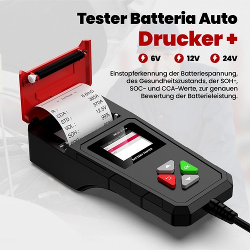 Tester batteria 12v - 12v, auto