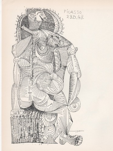 Pablo picasso illustrazione - picasso,