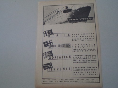 Advertising pubblicità 1950 - advertising,