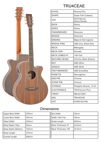 Chitarra tanglewood modello - chitarra, tanglewood,