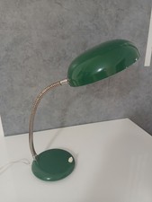 Lampada da Tavolo Scrivania in Metallo Verde Anni 70 Modernariato
