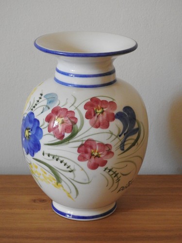 Vaso ceramica vintage fiori