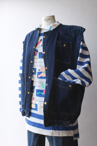 113 sportello gilet denim - sportello,