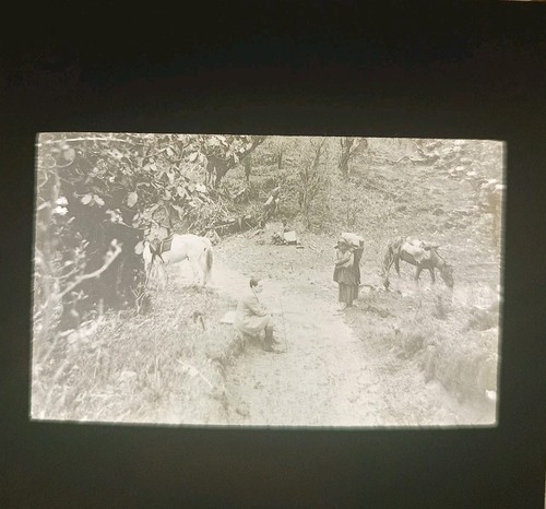 Magic lantern slide - magic,