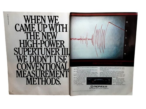 Pubblicità pioneer supertuner - pioneer,