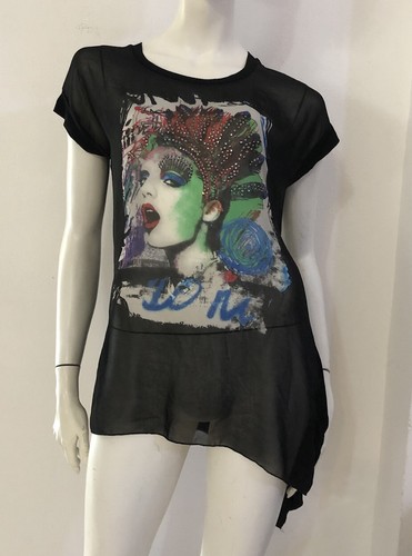 Denny rose maglia nera - denny, velata