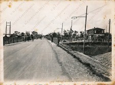 1934 LATINA Strada Littoria Via Appia Ponte Acque Medie Fotografia Frollini