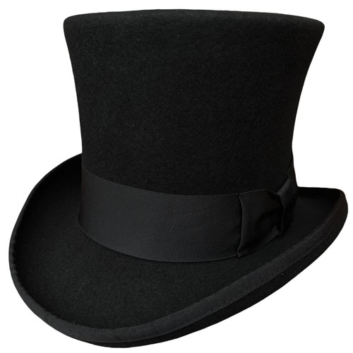 Top hat uomo lana - lana, nero