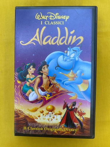 Vhs disney aladdin film - vhs., aladdin.