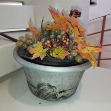 ANTICO E RARO PAIOLO IN ALLUMINIO MASSICCIO E FERRO BATTUTO DEGLI INIZI DEL 900