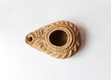 Antica lampada ad olio Menorah