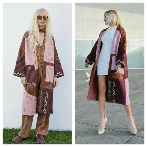 Zara jacquard cappotto kimono - jacquard,
