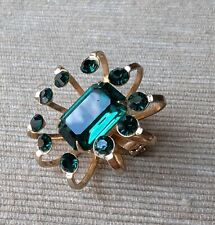 Coro Spilla Vintage Verde con strass