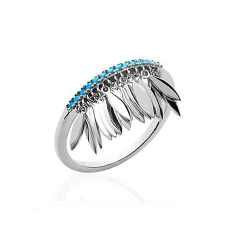Anello tassels rodio argento - anello,