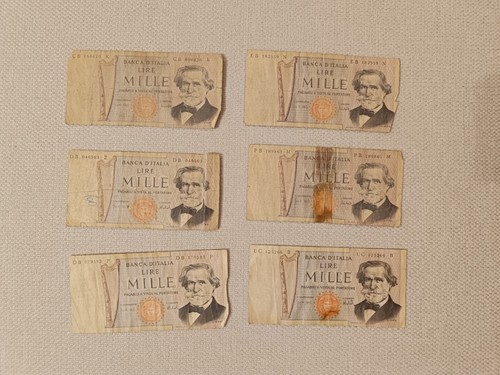 Banconote mille lire 1000 - banconote,