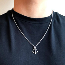 Collana ANCORA 19x15mm Argento