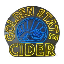 Insegna LED Birra Sidro di Stato Dorato 24” x 22”