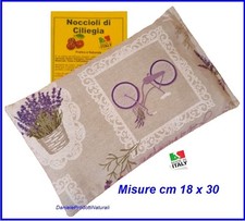 cuscino con noccioli di ciliegia Made in Italy