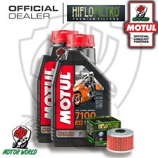 KIT TAGLIANDO 2 LITRI OLIO MOTUL 7100 10W40 FILTRO HIFLO Honda CRF 250 2015 2016