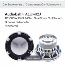 Audiobahn subwoofer 12"