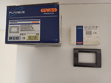 MATERIALE ELETTRICO GEWISS PLAYBUS ART 32003 PLACCA 3P ARDESIA TECNOPOLIMERO