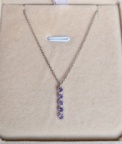 Collana argento con - , ametista