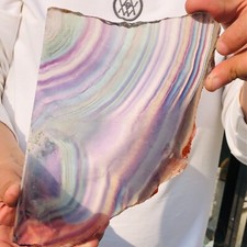 703g Fetta di fluorite