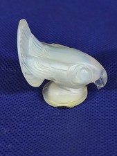 Statuina piccione colomba uccellino opalescente vetro Sabino vintage