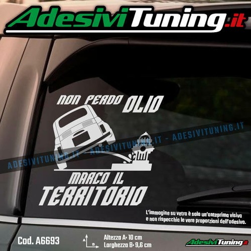 Adesivo fiat 500 old non - fiat,